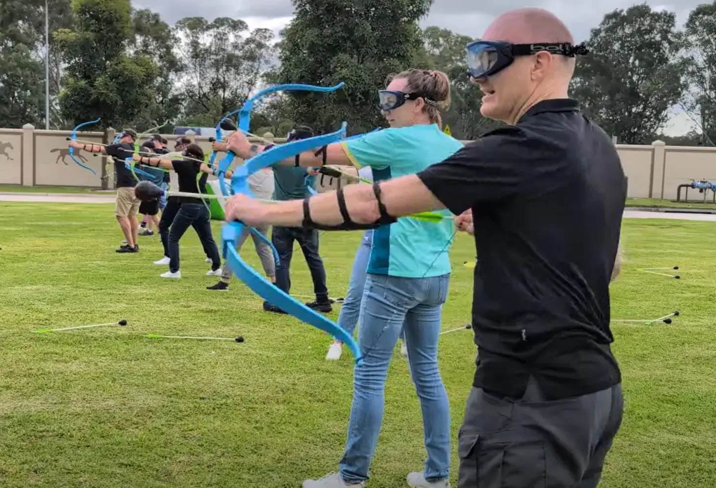 Battle Archery team building event.